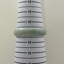 Load image into Gallery viewer, A Grade Celadon Green Jadeite Hand-Carved Oval Bangle – 15mm Width