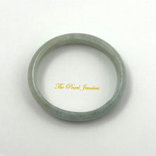 Load image into Gallery viewer, A Grade Celadon Green Jadeite Hand-Carved Oval Bangle – 15mm Width