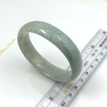 Load image into Gallery viewer, A Grade Celadon Green Jadeite Hand-Carved Oval Bangle – 15mm Width