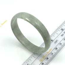 Load image into Gallery viewer, A Grade Celadon White Jadeite Hand-Carved Bangle – 52mm Inner Diameter