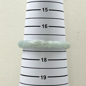 A Grade Green Jadeite Hand-Carved Bamboo Bangle – 9mm Width