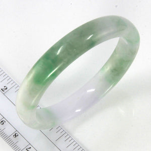 A Grade Green Jadeite Hand-Carved Bangle – 11mm Width