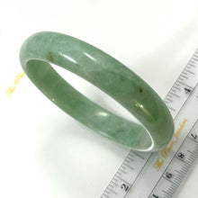 Load image into Gallery viewer, A Grade Green Jadeite Modern Round Solid Bangle – 12mm Width