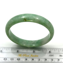 Load image into Gallery viewer, A Grade Green Jadeite Modern Round Solid Bangle – 12mm Width
