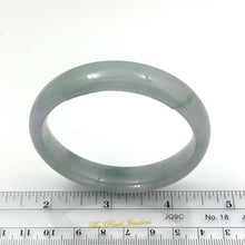 Load image into Gallery viewer, A Grade Green Jadeite Modern Round Solid Bangle – 13mm Width