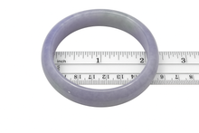 Load image into Gallery viewer, A Grade Ice Pale Green Jadeite Hand-Carved Cabochon Bangle