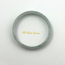 Load image into Gallery viewer, A Grade Ice Pale Green Jadeite Hand-Carved Cabochon Bangle – 12mm Width