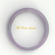 Load image into Gallery viewer, A Grade Lavender Jadeite Hand-Carved Cabochon Bangle – 13mm Width