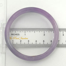 Load image into Gallery viewer, A Grade Lavender Jadeite Hand-Carved Cabochon Bangle – 11mm Width