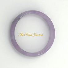 Load image into Gallery viewer, A Grade Lavender Jadeite Hand-Carved Cabochon Bangle – 12mm Width