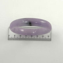 Load image into Gallery viewer, A Grade Lavender Jadeite Hand-Carved Cabochon Bangle – 12mm Width