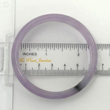 Load image into Gallery viewer, A Grade Lavender Jadeite Hand-Carved Cabochon Bangle – 12mm Width