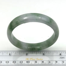 Load image into Gallery viewer, A Grade Pale Green Jadeite Hand-Carved Modern Round Solid Bangle – 13mm Width