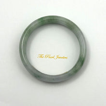 Load image into Gallery viewer, A Grade Pale Green Jadeite Hand-Carved Modern Round Solid Bangle – 13mm Width
