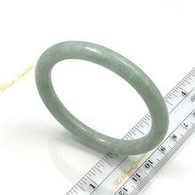 Load image into Gallery viewer, A Grade Pale Green Jadeite Modern Round Solid Bangle – 9mm Width