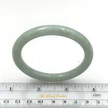 Load image into Gallery viewer, A Grade Pale Green Jadeite Modern Round Solid Bangle – 8mm Width