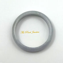 Load image into Gallery viewer, A Grade Pale Lavender Green Jadeite Hand-Carved Cabochon Bangle