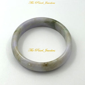 A Grade Pale Lavender Jadeite Bangle Bracelet – 15mm Width