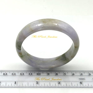 A Grade Pale Lavender Jadeite Bangle Bracelet – 15mm Width