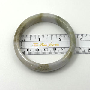 A Grade Pale Lavender Jadeite Bangle Bracelet – 14mm Width