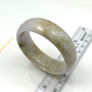 A Grade Pale Lavender Jadeite Cabochon Bangle