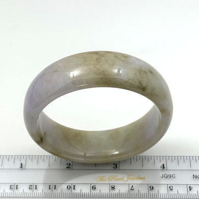 A Grade Pale Lavender Jadeite Cabochon Bangle