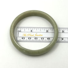 Load image into Gallery viewer, A Grade Sage Green Jadeite Hand-Carved Bangle – 12mm Width