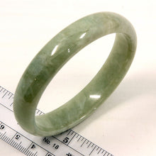 Load image into Gallery viewer, A Grade Sage Green Jadeite Modern Round Solid Bangle – 13mm Width