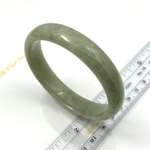 Load image into Gallery viewer, A Grade Sage Green Jadeite Modern Round Solid Bangle – 13mm Width