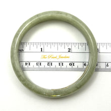 Load image into Gallery viewer, A Grade Sage Green Jadeite Modern Round Solid Bangle – 12mm Width