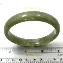 Load image into Gallery viewer, A Grade Sage Green Jadeite Modern Round Solid Bangle – 12mm Width