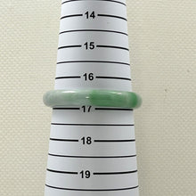 Load image into Gallery viewer, A Grade White-Green Jadeite Hand-Carved Bangle – 10mm Width