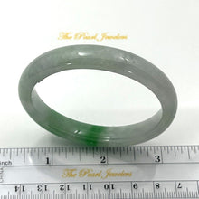 Load image into Gallery viewer, A Grade White-Green Jadeite Hand-Carved Bangle – 10mm Width
