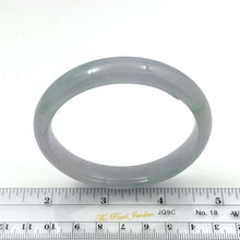 Load image into Gallery viewer, A Grade White-Green Jadeite Hand-Carved Bangle – 12mm Width