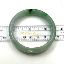 Load image into Gallery viewer, A Grade White-Green Jadeite Hand-Carved Bangle – 10mm Width