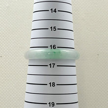 Load image into Gallery viewer, A Grade White-Green Jadeite Hand-Carved Bangle – 10mm Width