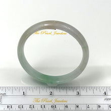 Load image into Gallery viewer, A Grade White-Green Jadeite Hand-Carved Bangle – 10mm Width