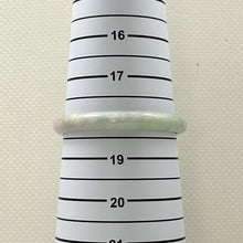 Load image into Gallery viewer, A Grade White-Green Jadeite Hand-Carved Bangle – 9mm Width
