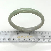 Load image into Gallery viewer, A Grade White-Green Jadeite Hand-Carved Bangle – 9mm Width