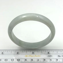 Load image into Gallery viewer, A Grade White Jadeite Modern Round Solid Bangle – 12mm Width