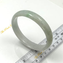 Load image into Gallery viewer, A Grade White Jadeite Modern Round Solid Bangle – 12mm Width