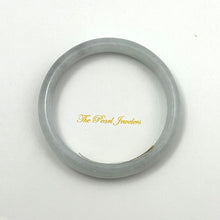 Load image into Gallery viewer, A Grade White Jadeite Modern Round Solid Bangle – 11mm Width