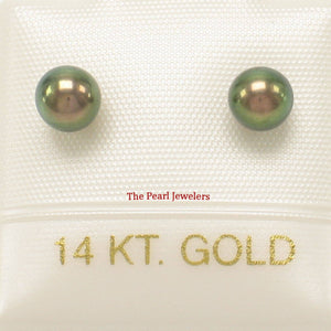 AAA 4.5–5 mm High Luster Black Cultured Pearl Stud Earrings