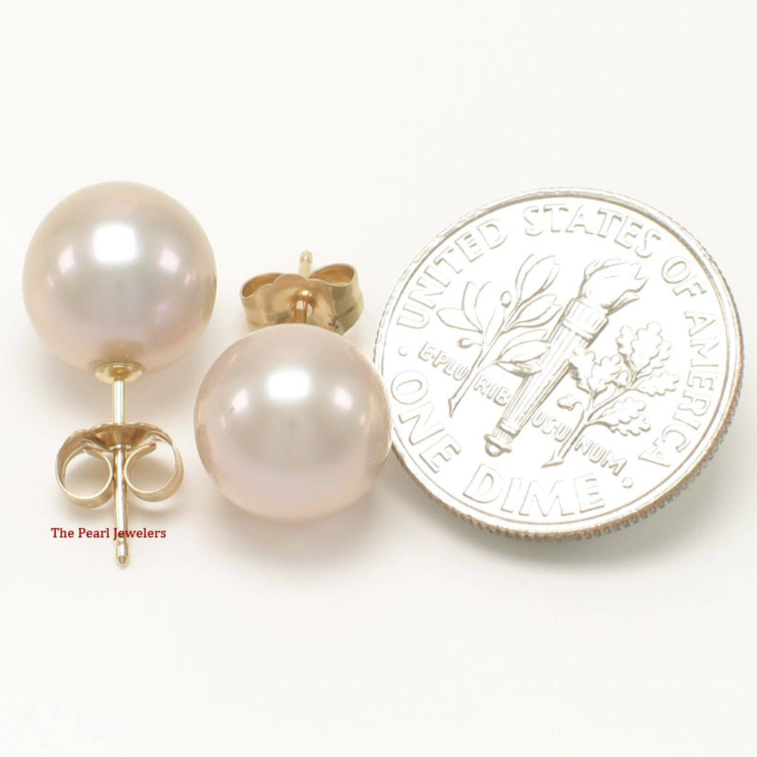 AAA High Luster Lavender Pearl Stud Earrings