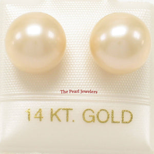 AAA High Luster Peach Pearl Stud Earrings