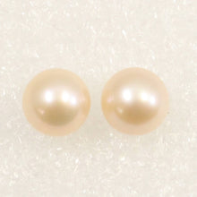 Load image into Gallery viewer, AAA High Luster Peach Pearl Stud Earrings