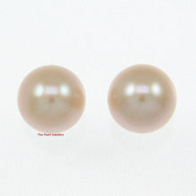 Load image into Gallery viewer, AAA 9–9.5 mm High Luster Lavender Cultured Pearl Stud Earrings