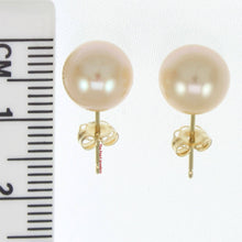 Load image into Gallery viewer, AAA 9–9.5 mm High Luster Lavender Cultured Pearl Stud Earrings