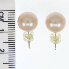 Load image into Gallery viewer, AAA 9–9.5 mm High Luster Lavender Cultured Pearl Stud Earrings