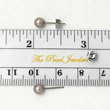 Load image into Gallery viewer, AAA 4.5–5 mm High Luster Lavender Cultured Pearl Stud Earrings